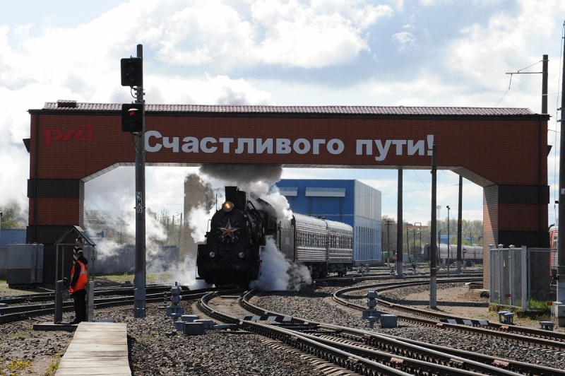 Ретропаровоз выполнил первый рейс 