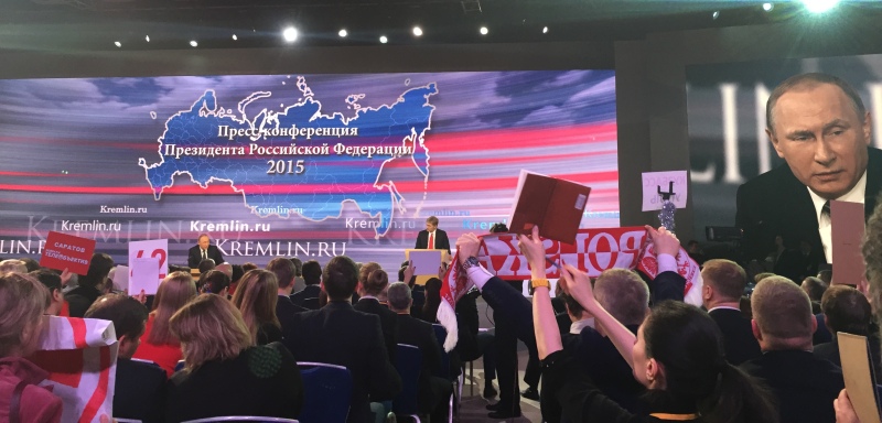 Редакция «НВ» приняла участие в «большой» пресс-конференции президента