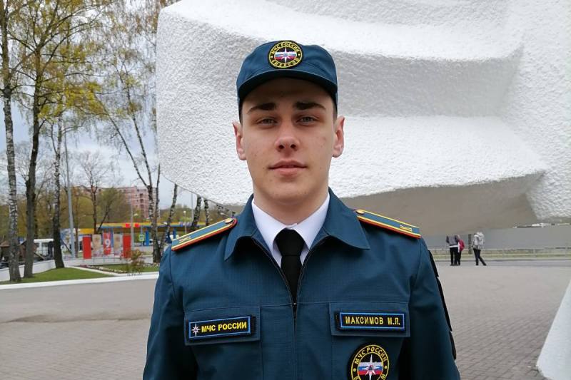Максим МАКСИМОВ, курсант 1-го курса группы ЗЧС