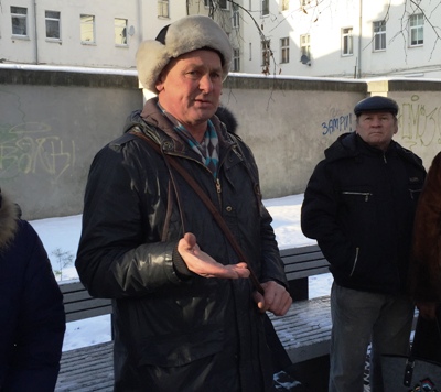 Член инициативной группыдольщиков Олег Матвеев